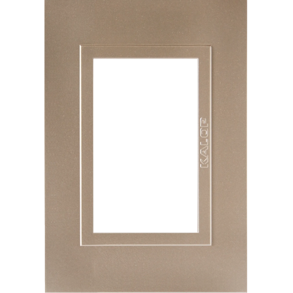 Tapa tres módulos - Color oro línea ZEN