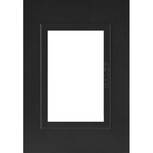 Tapa tres módulos - Color negro mate línea ZEN