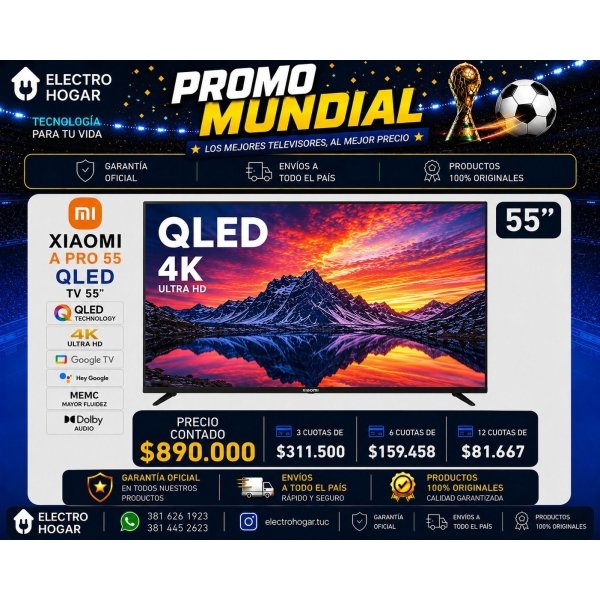 XIAOMI 55" A PRO 55 QLED 4K