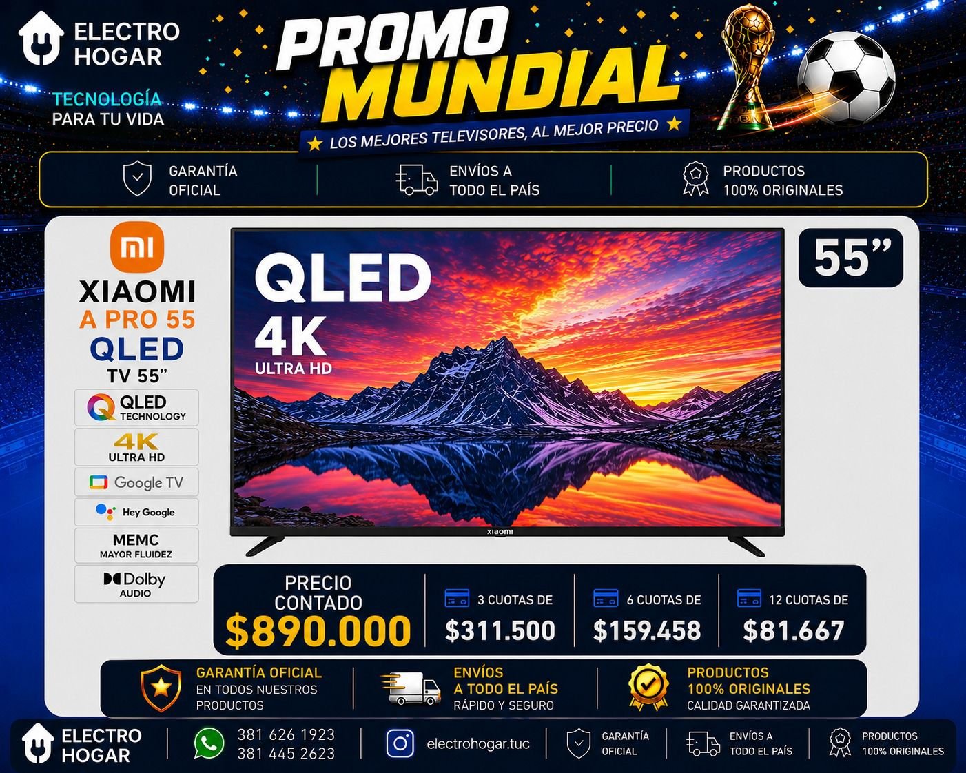 WhatsApp Image 2026-06-09 at 10.48.42 XIAOMI 55" A PRO 55 QLED 4K - Image 1