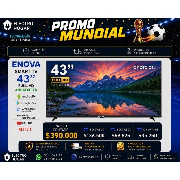 ENOVA 43" SMARTV FULL HD