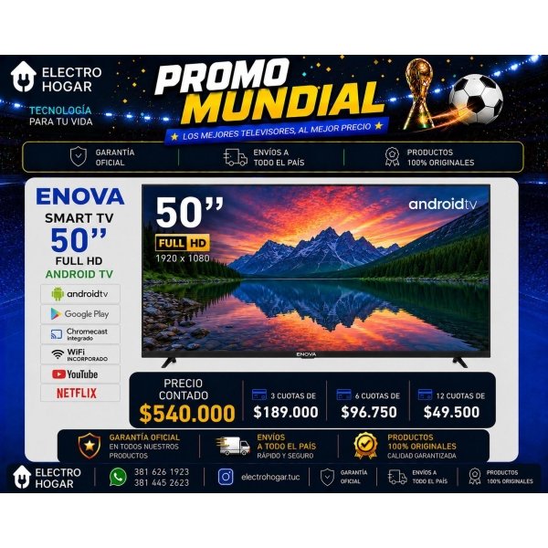 ENOVA 50" SMARTV FULL HD