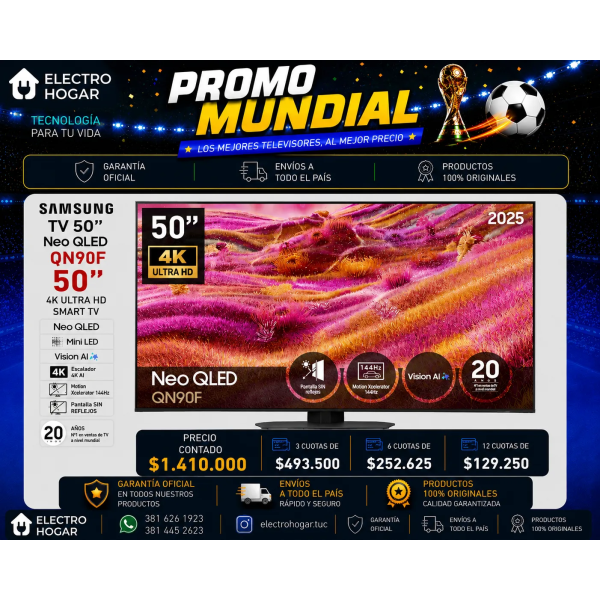 SAMSUNG QLED 50" 4K ULTRA HD