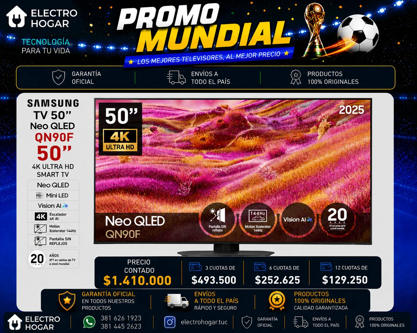 samsung50qled SAMSUNG NEOQLED 50" QN50QN90FA - Image 1